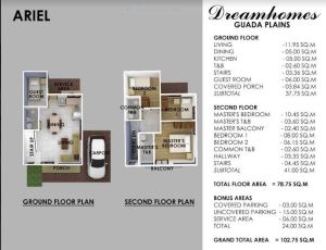 Guada Plains Ariel floor plan