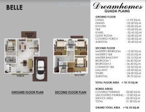 Guada Plains Belle floor plan.