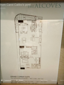 Alcoves Condo floor plan 2 bdrm